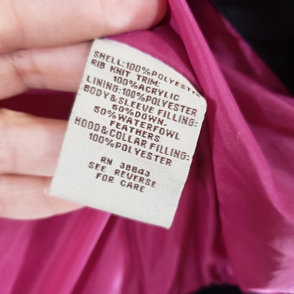 Black down insulated hooded zip winter puffer jacket - Picture 10 of 13